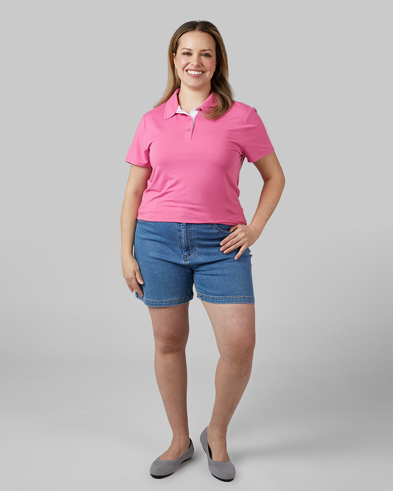WOMEN'S COOL FITTED POLO