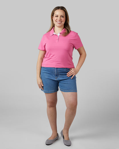 WOMEN'S COOL FITTED POLO