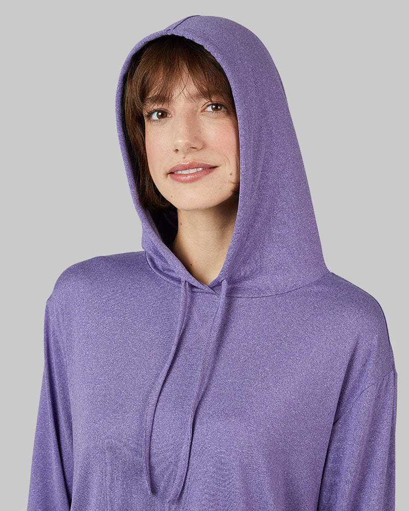 WOMEN'S COOL LONG SLEEVE HOODED T-SHIRT
