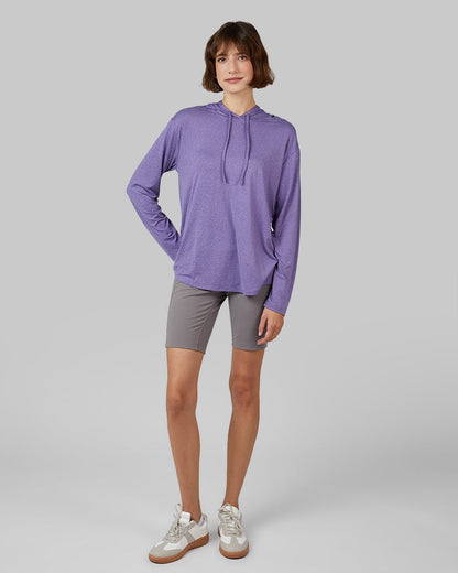 WOMEN'S COOL LONG SLEEVE HOODED T-SHIRT