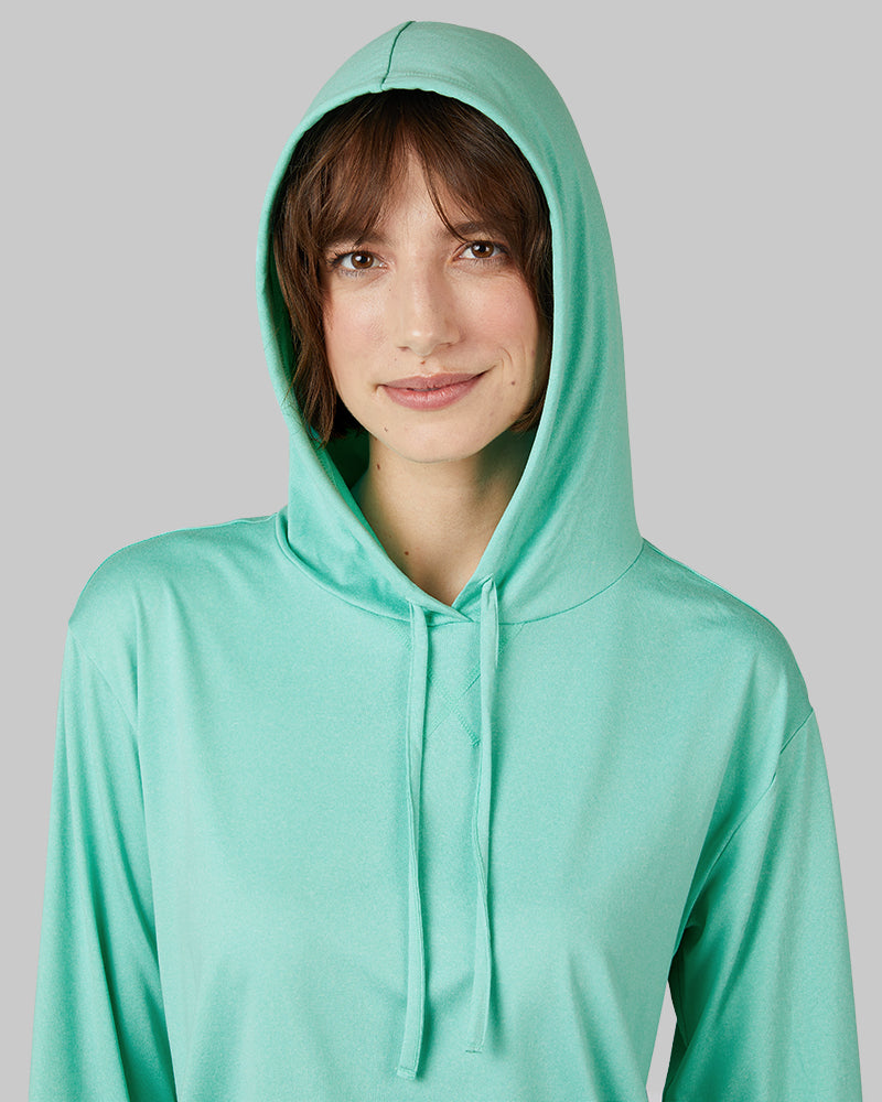 WOMEN'S COOL LONG SLEEVE HOODED T-SHIRT