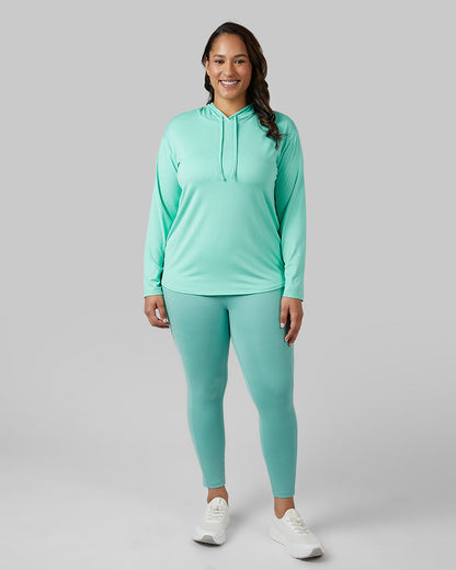 WOMEN'S COOL LONG SLEEVE HOODED T-SHIRT