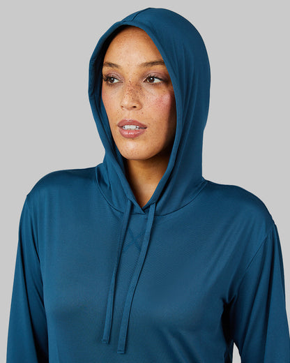 WOMEN'S COOL LONG SLEEVE HOODED T-SHIRT