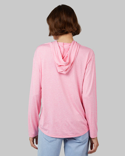 WOMEN'S COOL LONG SLEEVE HOODED T-SHIRT