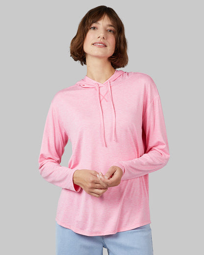 WOMEN'S COOL LONG SLEEVE HOODED T-SHIRT
