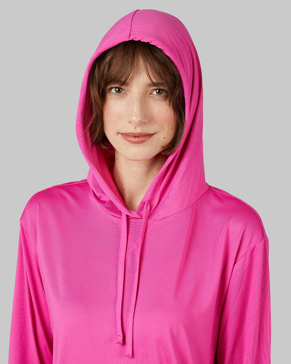 WOMEN'S COOL LONG SLEEVE HOODED T-SHIRT