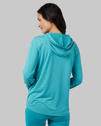 WOMEN'S COOL LONG SLEEVE HOODED T-SHIRT