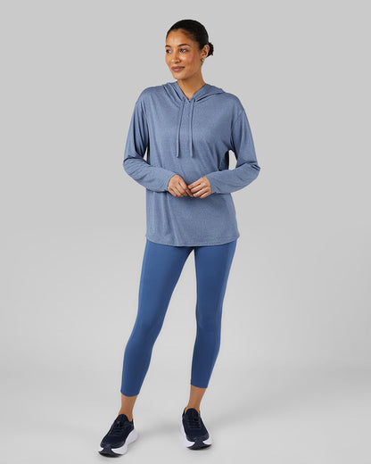 WOMEN'S COOL LONG SLEEVE HOODED T-SHIRT