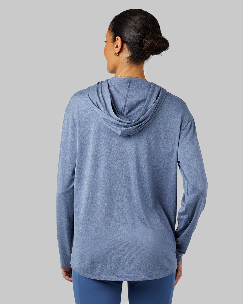 WOMEN'S COOL LONG SLEEVE HOODED T-SHIRT