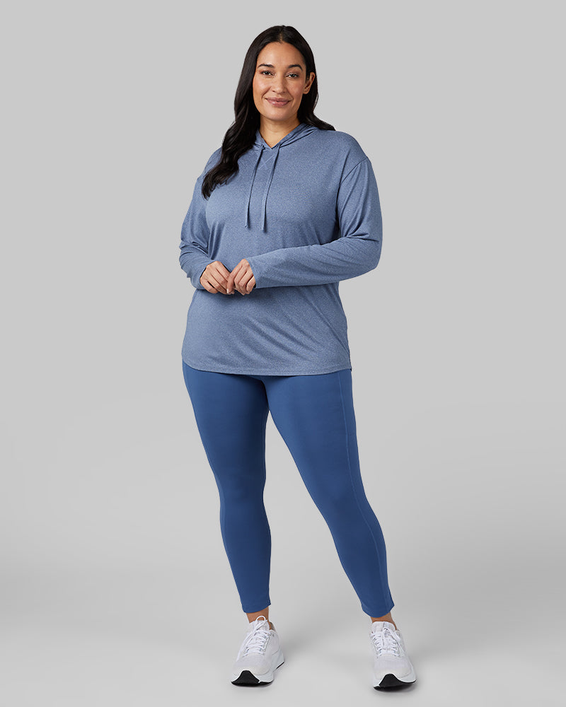 WOMEN'S COOL LONG SLEEVE HOODED T-SHIRT