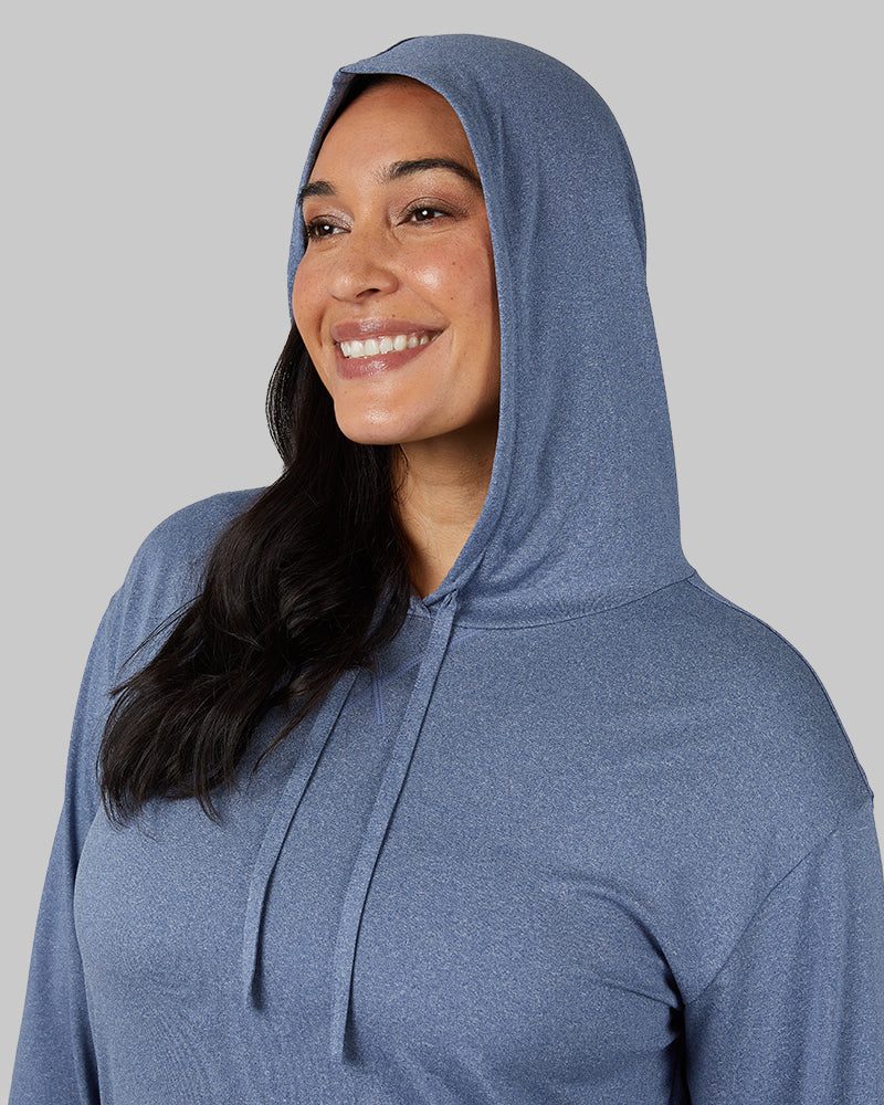 WOMEN'S COOL LONG SLEEVE HOODED T-SHIRT