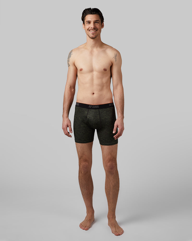 MEN'S COOL ACTIVE PRINTED BOXER BRIEF