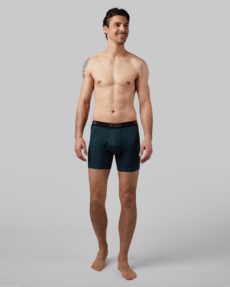 MEN'S COOL ACTIVE PRINTED BOXER BRIEF