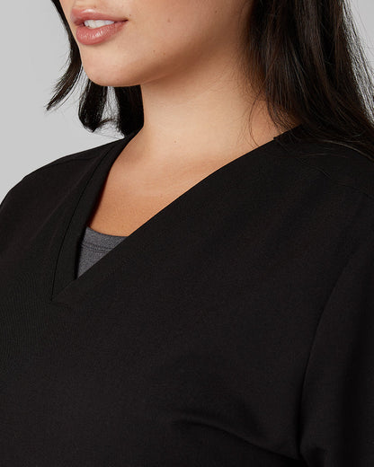 WOMEN'S 2-POCKET V-NECK SCRUB TOP