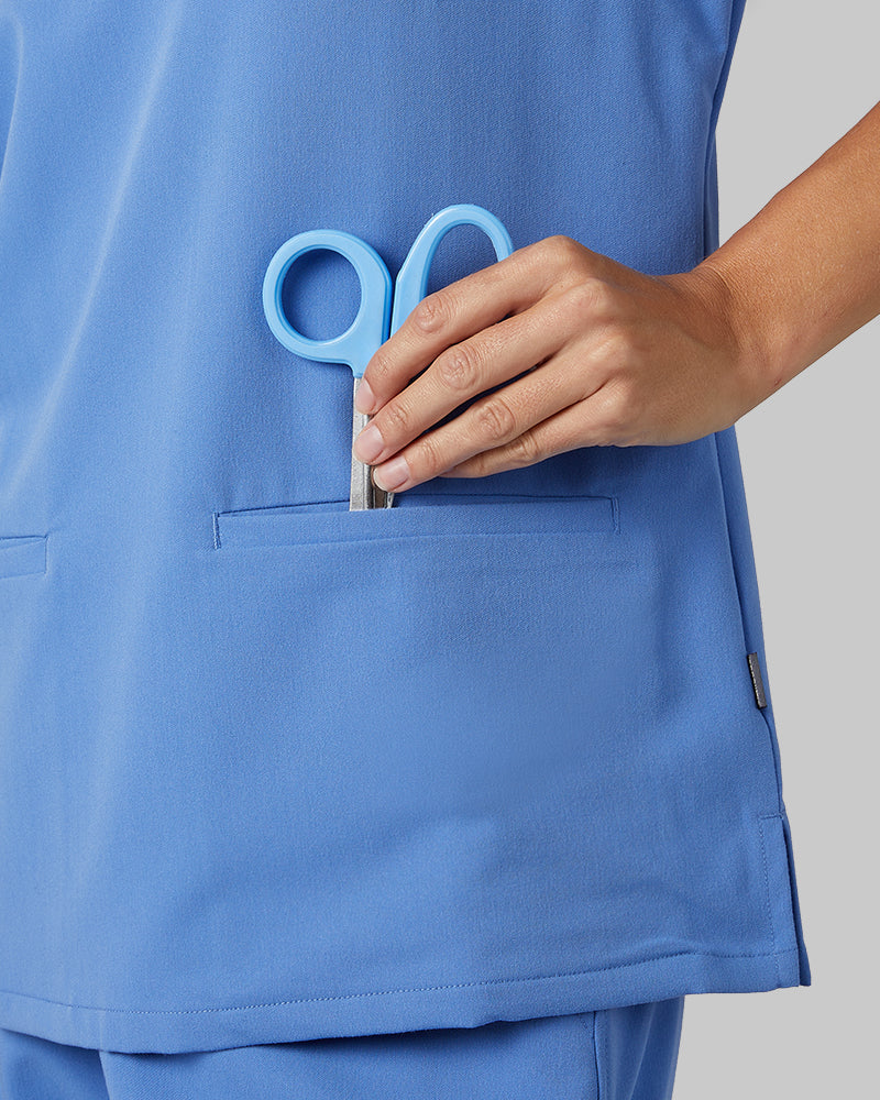 WOMEN'S 2-POCKET V-NECK SCRUB TOP