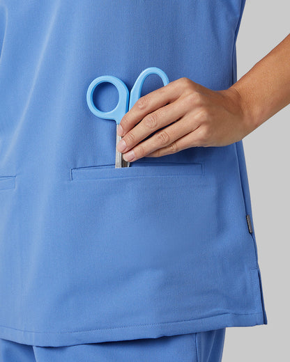 WOMEN'S 2-POCKET V-NECK SCRUB TOP