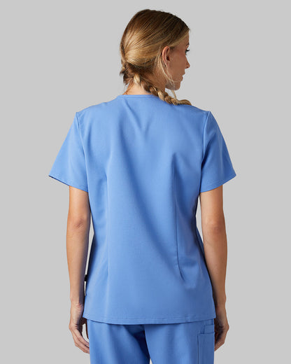 WOMEN'S 2-POCKET V-NECK SCRUB TOP