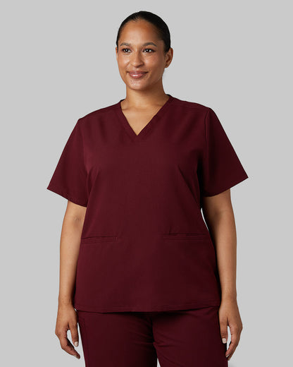 WOMEN'S 2-POCKET V-NECK SCRUB TOP