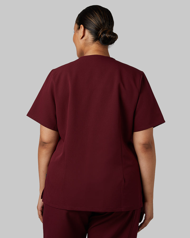 WOMEN'S 2-POCKET V-NECK SCRUB TOP