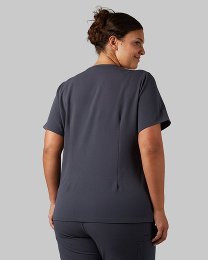 WOMEN'S 2-POCKET V-NECK SCRUB TOP