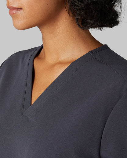 WOMEN'S 2-POCKET V-NECK SCRUB TOP