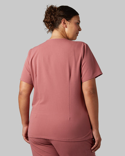 WOMEN'S 2-POCKET V-NECK SCRUB TOP