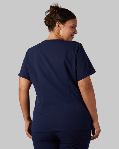 WOMEN'S 2-POCKET V-NECK SCRUB TOP