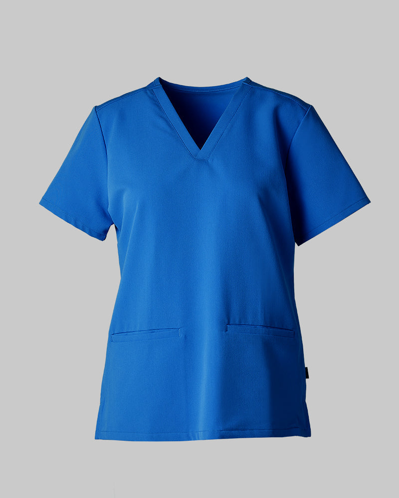 WOMEN'S 2-POCKET V-NECK SCRUB TOP