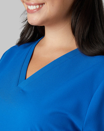 WOMEN'S 2-POCKET V-NECK SCRUB TOP