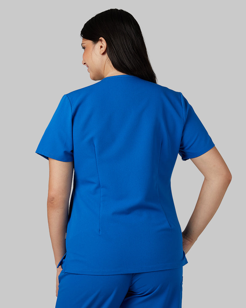 WOMEN'S 2-POCKET V-NECK SCRUB TOP