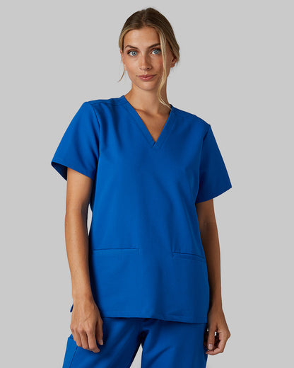 WOMEN'S 2-POCKET V-NECK SCRUB TOP
