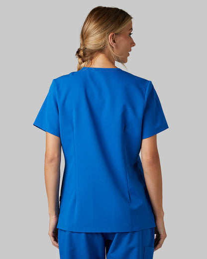 WOMEN'S 2-POCKET V-NECK SCRUB TOP