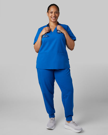 WOMEN'S 2-POCKET V-NECK SCRUB TOP