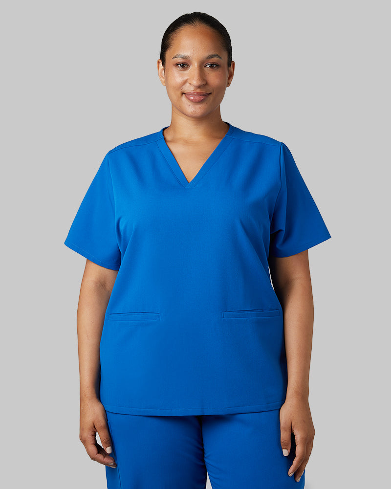 WOMEN'S 2-POCKET V-NECK SCRUB TOP