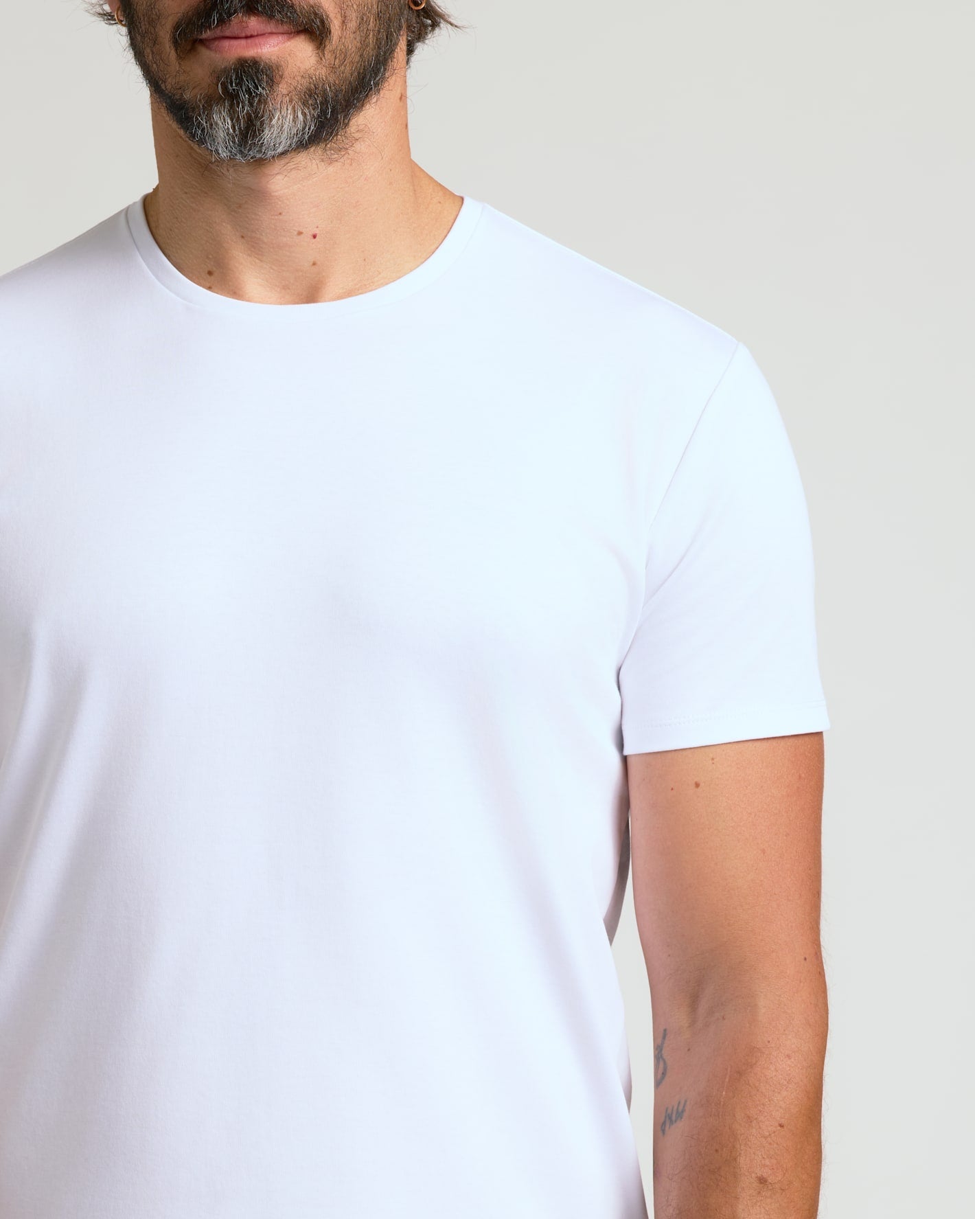 Black & White Pima Cotton Blend Crew 2-Pack
