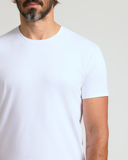 Black & White Pima Cotton Blend Crew 2-Pack