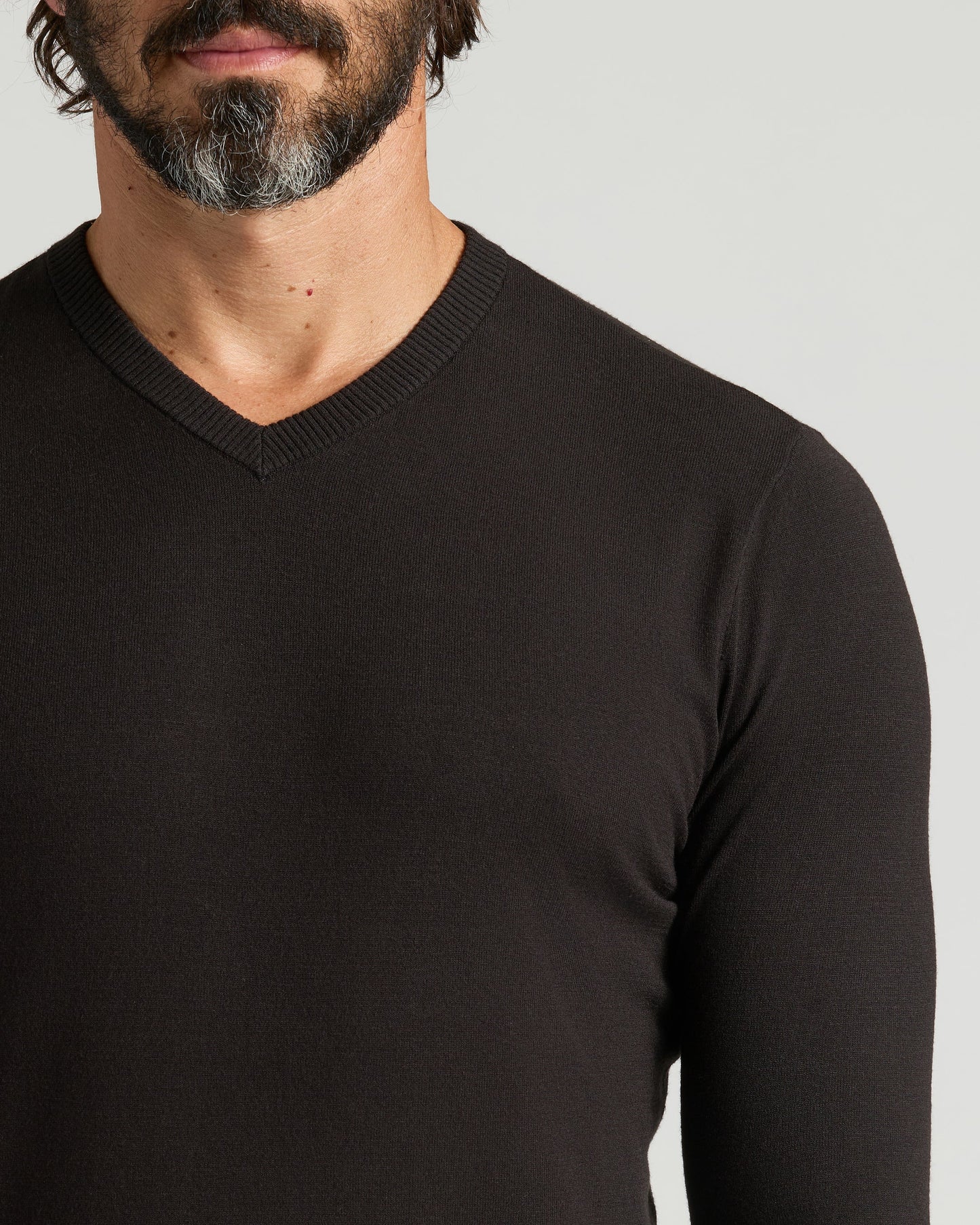 All Black Dressy V-Neck Sweater 3-Pack