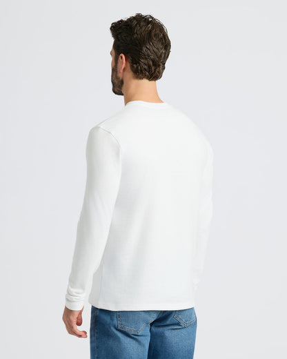 Black & White Heavyweight Long Sleeve Pocket Crew 4-Pack