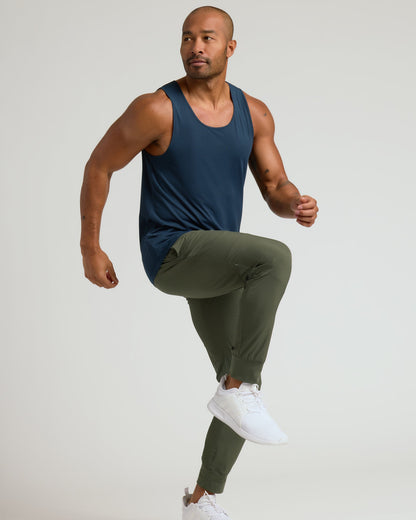 Black & Navy Active Mesh Tank 6-Pack