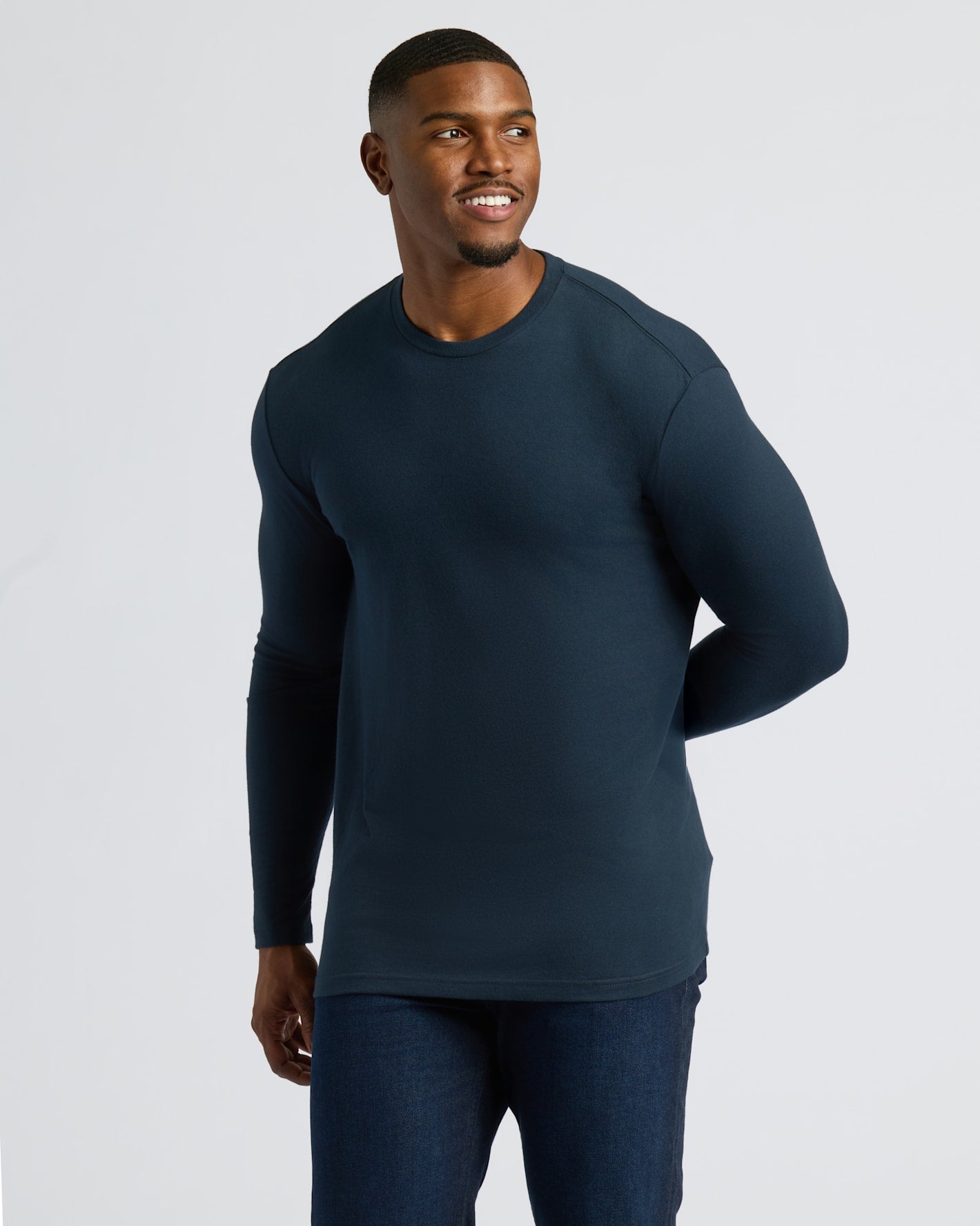 All Navy Tall Long Sleeve Crew 3-Pack