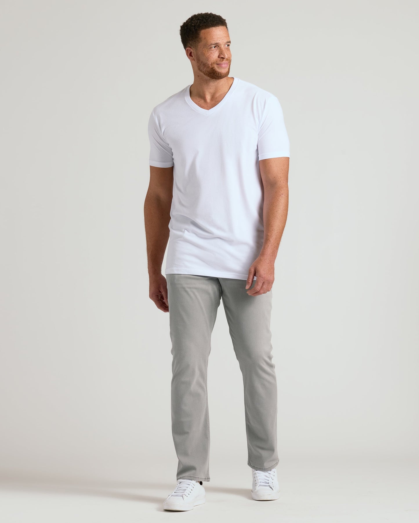 Black & White Classic Tall V-Neck 10-Pack