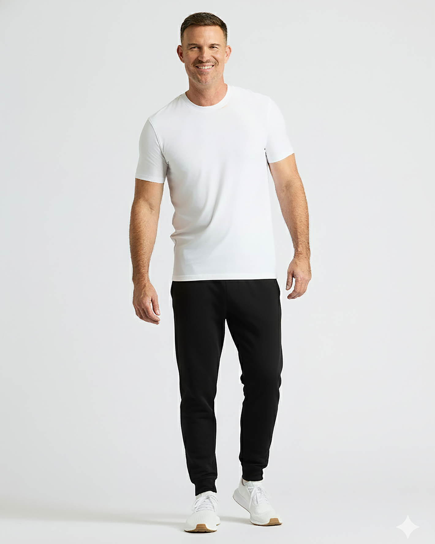 Black & Charcoal Heather Gray Active Training Joggers 2-Pack