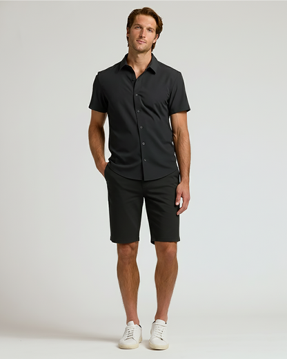 9" Black & Carbon Chino Shorts 2-Pack