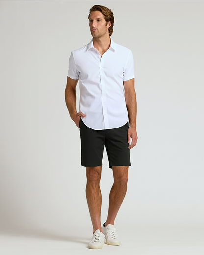 7" Black & Khaki Chino Shorts 2-Pack
