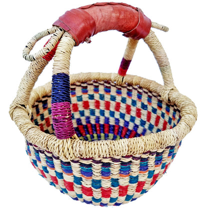 African Queen Genuine Hand Woven Mini Basket