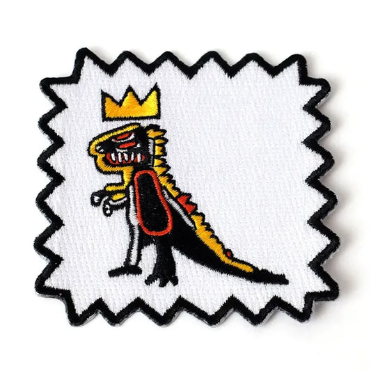 Basquiat Crowned T-Rex Patch