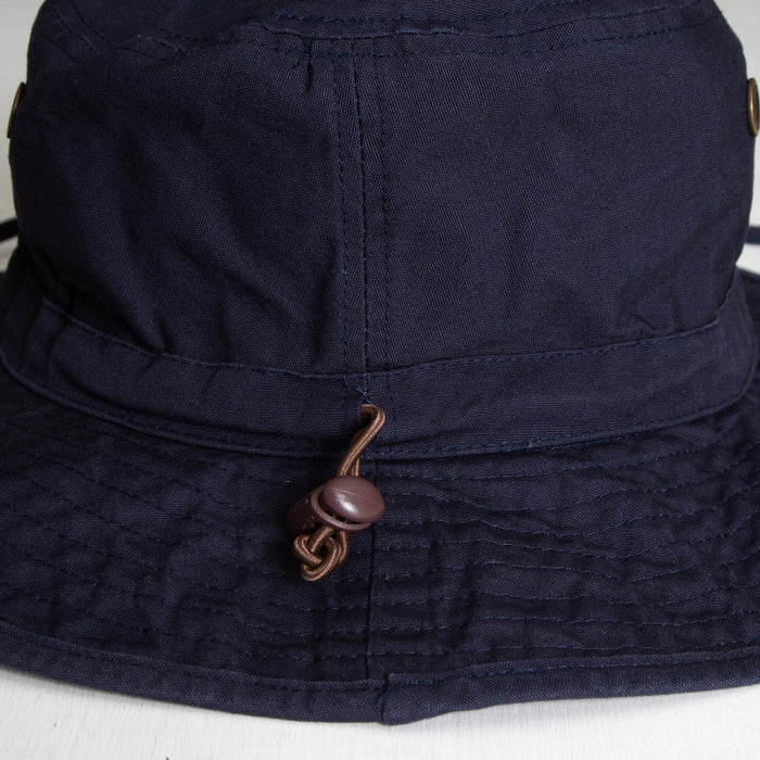 BB Smiley - Draw String Bucket Hat - Navy