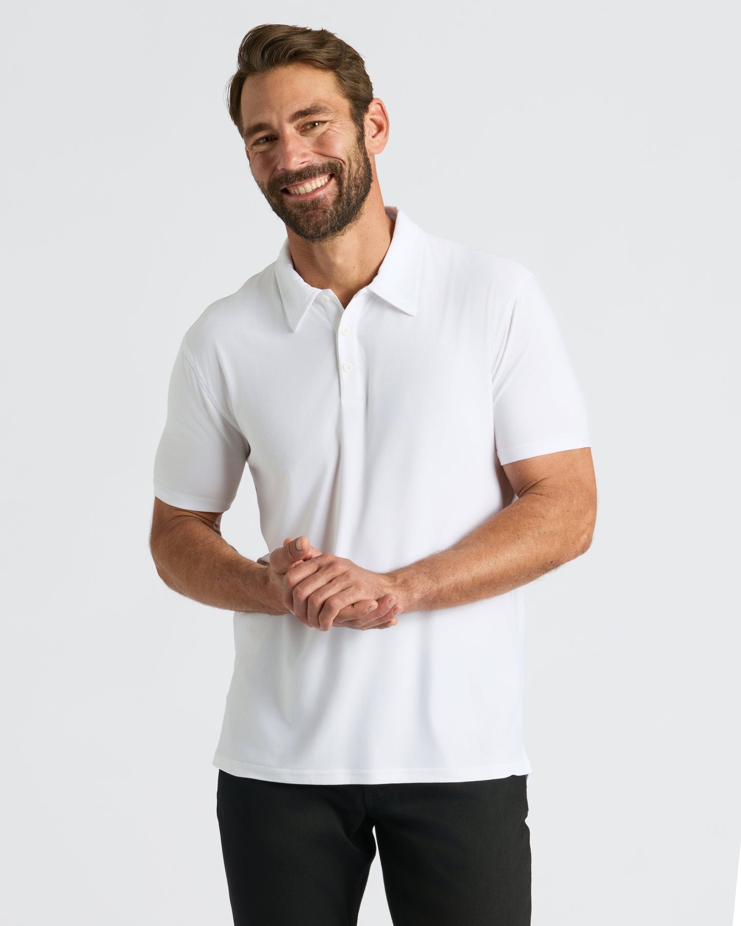 All White Active Polo 6-Pack