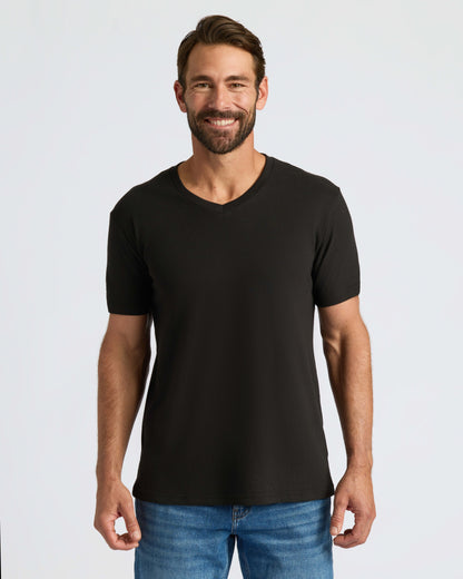 All Black Classic V-Neck 10-Pack