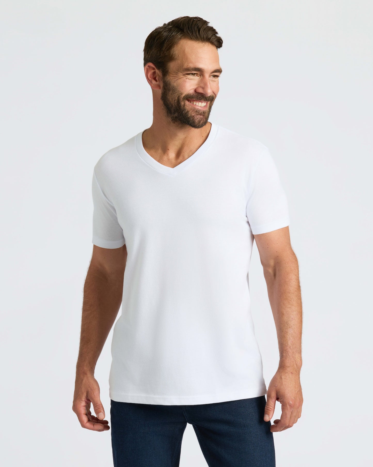 All White Classic V-Neck 10-Pack